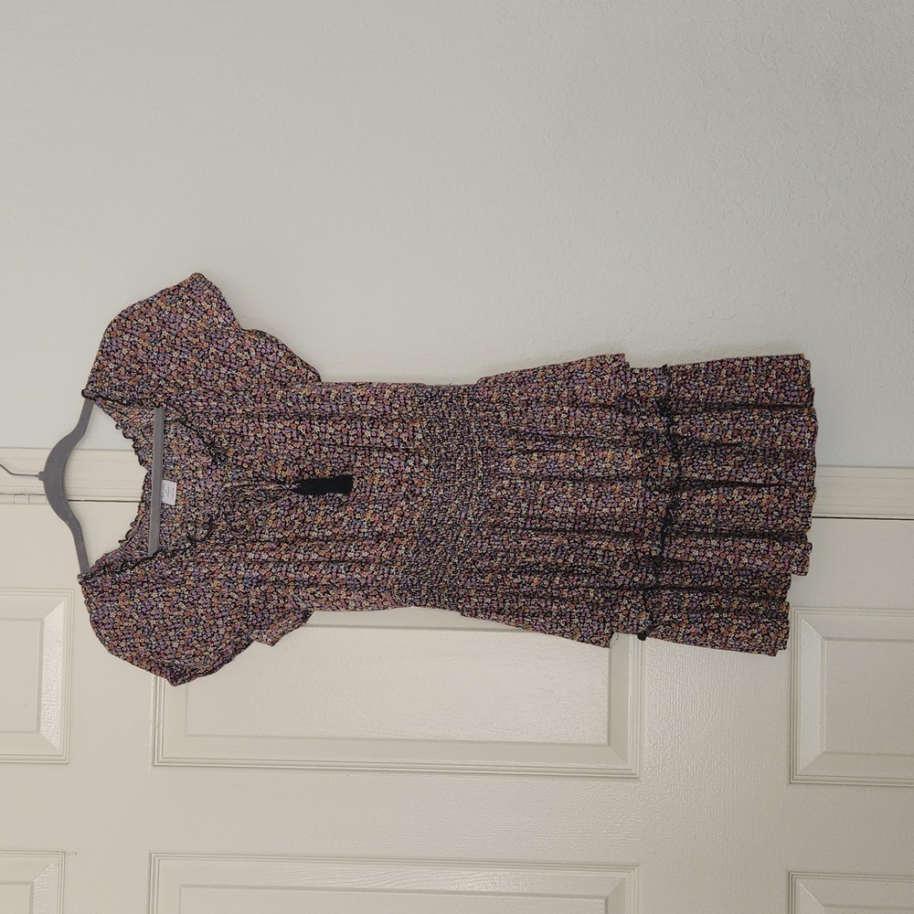 PATRONS OF PEACE Purple Floral Dress. SZ small